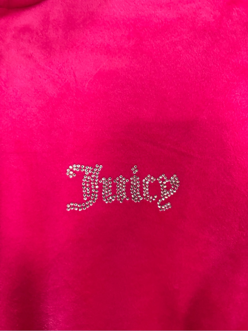 ⛱️Juicy Couture Y2K Neon Pink Velour Zip Hoodie & Pants Set - Picture 7 of 13